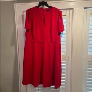 Tommy Hilfiger Elegant Red Dress 16W